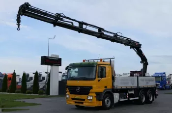Mercedes ACTROS 2646 / 6 X 4 / SKRZYNIOWY - 6.2 M + HDS HIAB 288 - 16 M / 6X WYSUW / PILOT / ROTATOR / EPS + SPRZĘGŁO /