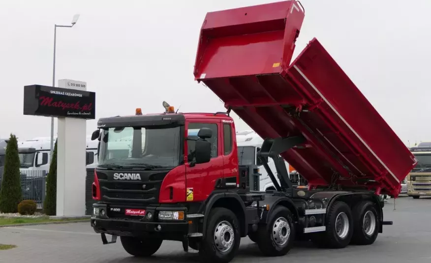 Scania P 400 / WYWROTKA 8 X 4 / 2 STRONNY WYWROT / HYDROBURTA / ŁADOWNOŚĆ: 17 TON / / zdjęcie 