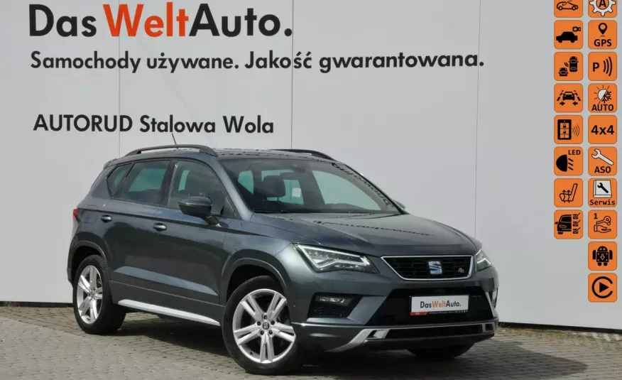 Seat Ateca 2.0TDI 190KM DSG 4Drive FR Webasto Panorama Hak Podgrz Szyba DCC Gwar zdjęcie 