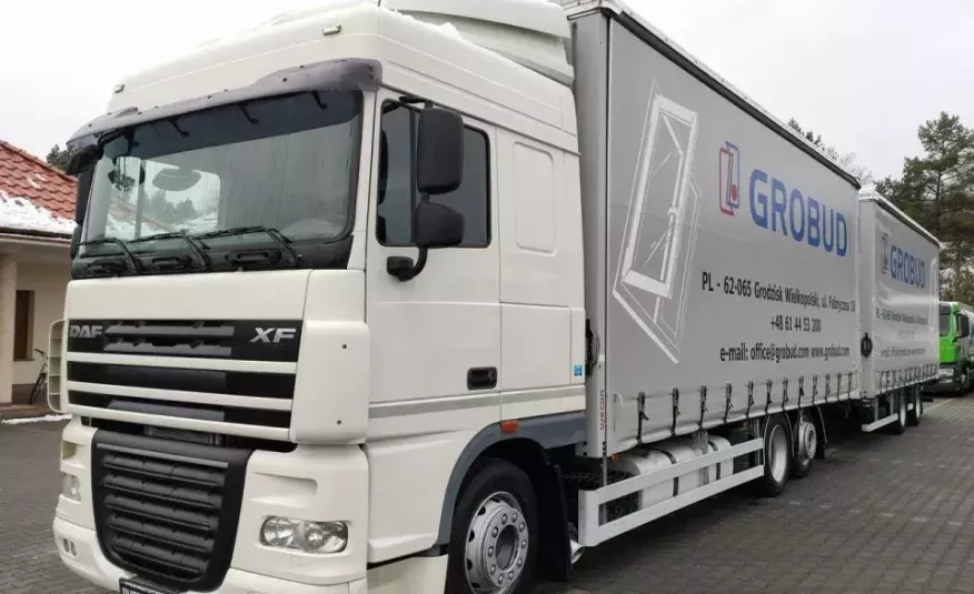 DAF XF 105.460Zestaw Tandem Firana Dachy Podnoszone zdjęcie 