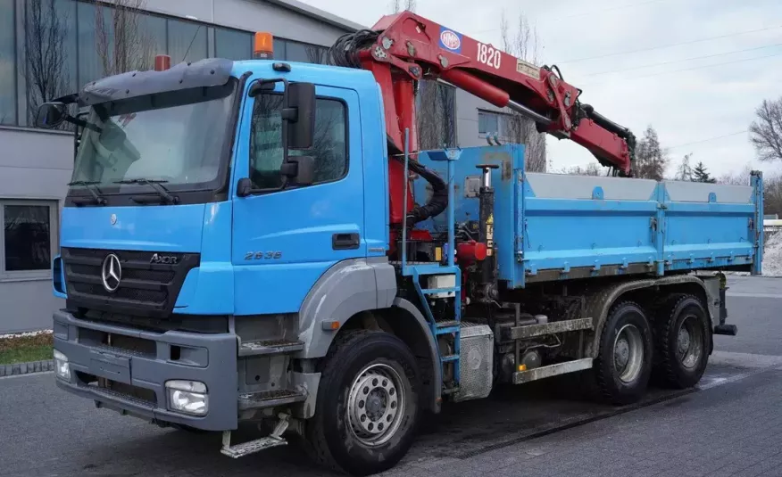 Mercedes Axor 2636 6x4 Wywrotka z HDS HMF 1820 Pilot zdjęcie 