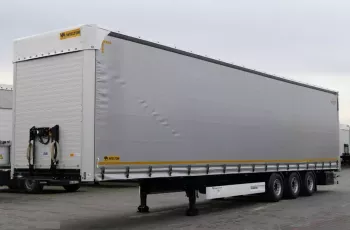 Wielton FIRANKA / MEGA / NOWA - 2022 R / OŚ PODNOSZONA / LOW DECK / DACH PODNOSZONY /