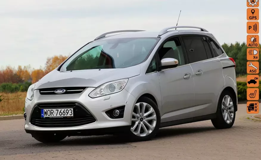 Ford Grand C-MAX 163KM Kamera Navi Park Assist Xenon Podgrze.Szyba Przód El.Klapa Niemc zdjęcie 