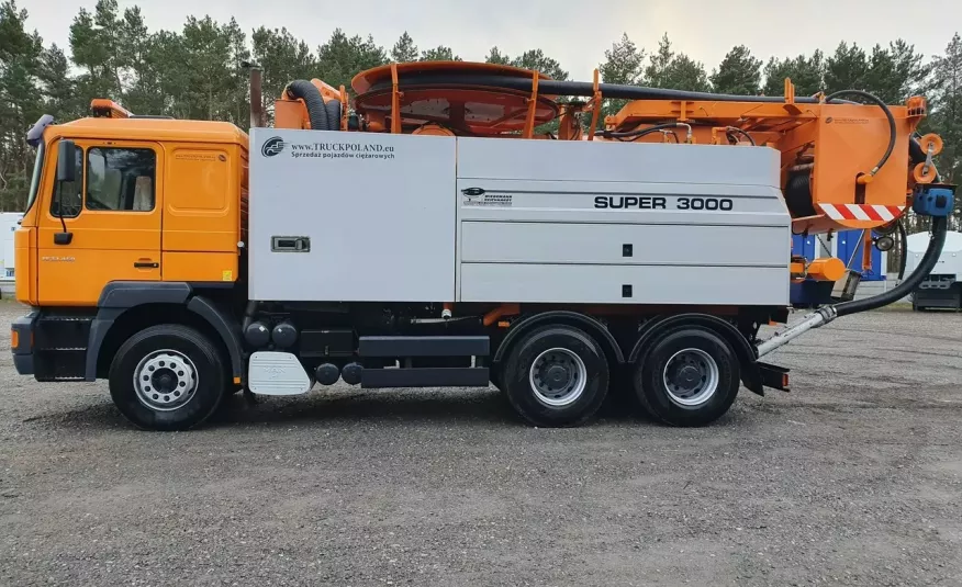 WUKO Wiedemann Super 3000 z recyklingiem 6x4 wynajem WUKO asenizacyjny separator beczka odpady recykling zdjęcie 6