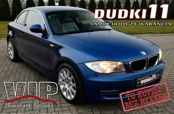 BMW 118 2.0d DUDKI11 Serwis, Skóry, Klimatr 2 str. Parktronic, kredyt.GWARANCJA