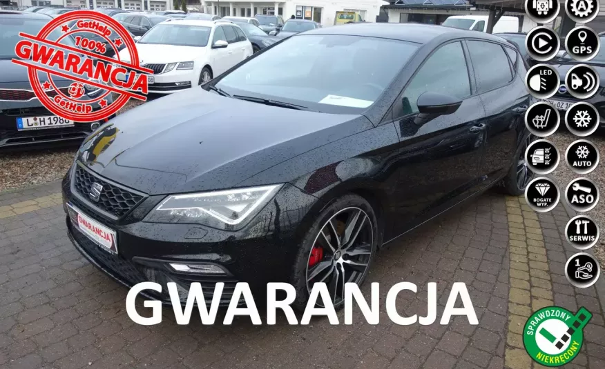 Seat Leon CUPRA 300KM Książka Serwis Wirtualne Zegary Full Led ROK Gwarancji zdjęcie 