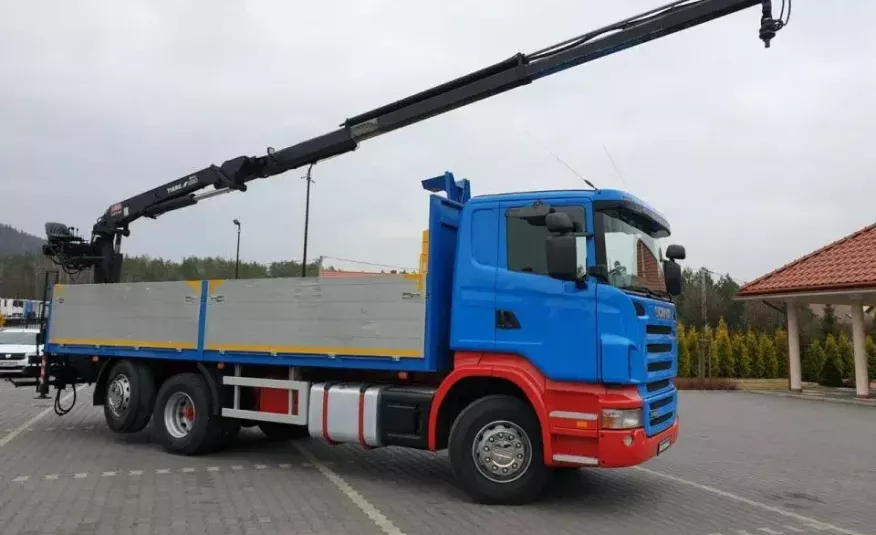 Scania R 400 LB 6x2 HDS Budowlanka Widły Oś Skrętna Super Stan zdjęcie 