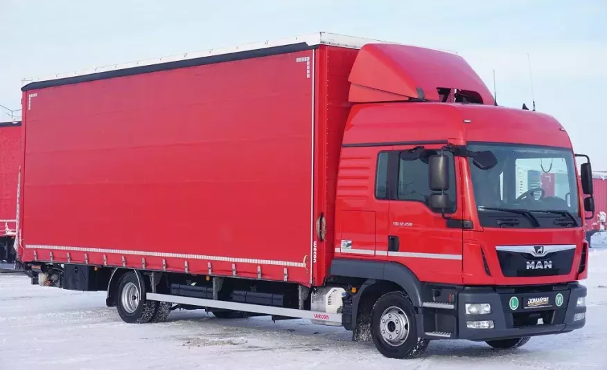 MAN / TGL / 12.250 / ACC / E 6 / FIRANKA + WINDA / DŁ. 7.7 M zdjęcie 
