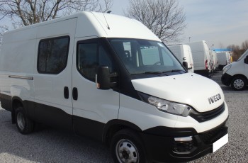 Iveco 35C14 L3H2 MAX 2019 brygadówka doka dubel kabina 7-osób składana ławka 31tys km