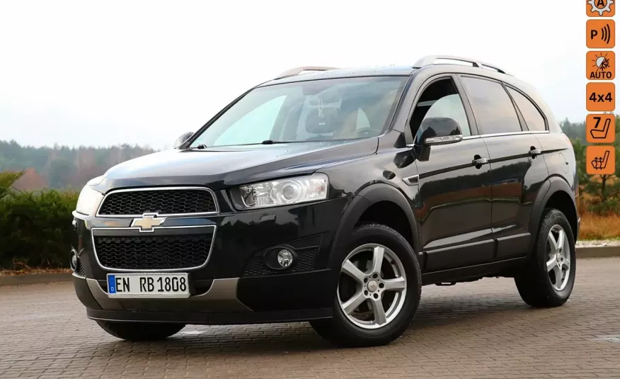 Chevrolet Captiva 184KM 4x4 7osobowy Skóry Klimatronik Tempomat Podgrze.Fotele Niemcy zdjęcie 