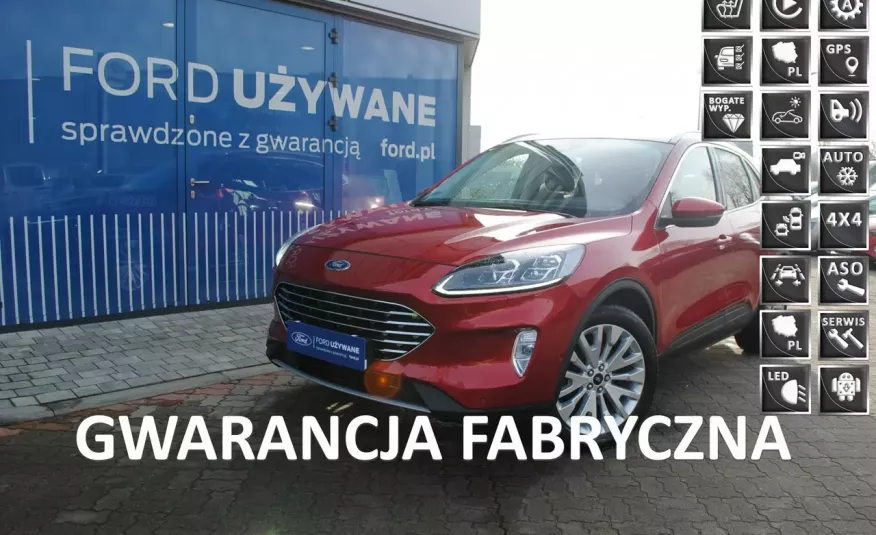 Kuga TitaniumX AWD 2.0EcoBlue 190KM A8 Gwarancja, ASO Forda, cesja leasingu zdjęcie 