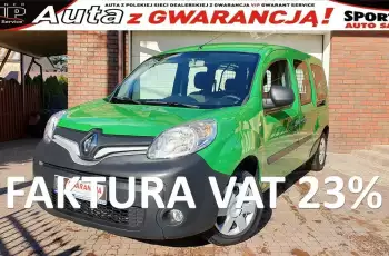 Renault Kangoo MAXI, LONG .1.5 DCI 90KM, Tempomat, Serwis ASO, Salon PL F.VAT23%, Leasing