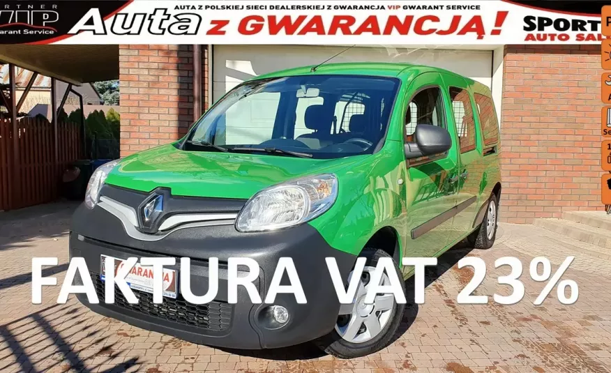 Renault Kangoo MAXI, LONG .1.5 DCI 90KM, Tempomat, Serwis ASO, Salon PL F.VAT23%, Leasing zdjęcie 1