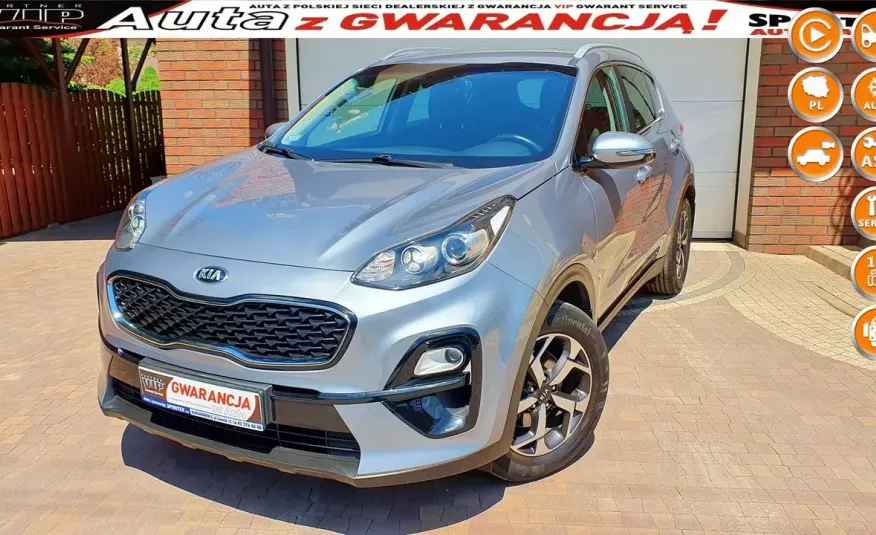 Kia Sportage 1.6 T-GDI, M+SMART, 2019-rej KAMERA, Led, .Gwarancja fabr.2026. f.vat23% zdjęcie 
