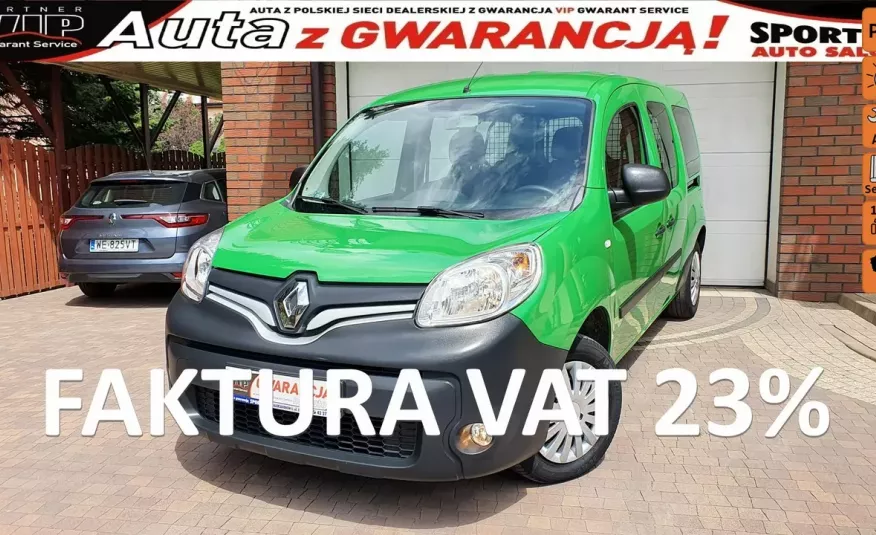 Renault Kangoo MAXI, LONG .1.5 DCI 90KM, Tempomat, Serwis ASO, Salon PL F.VAT23%, Leasing zdjęcie 