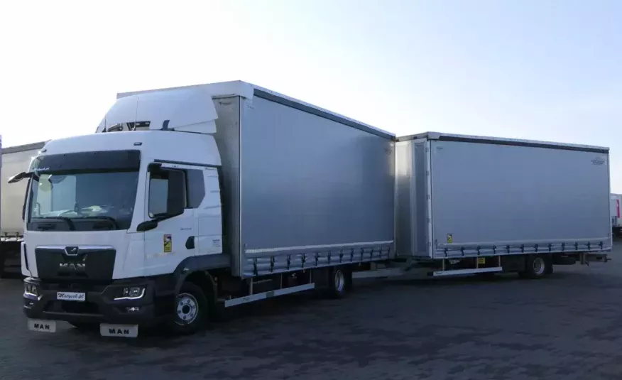 MAN TGL 12.250 / ZESTAW TANDEM PRZEJAZDOWY -120 M3 / 7.75 M + 7.75 M / REDOS / 2021 R / zdjęcie 