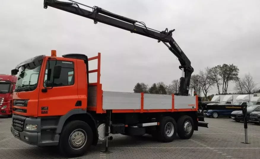 DAF CF 85.380 6x2 Oś Skrętna Skrzynia HDS HIAB 220C + Pilot zdjęcie 