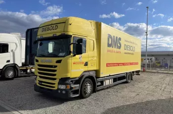 Scania R370 eur6 Adblue idealny stan meblowy winda kontener izoterma