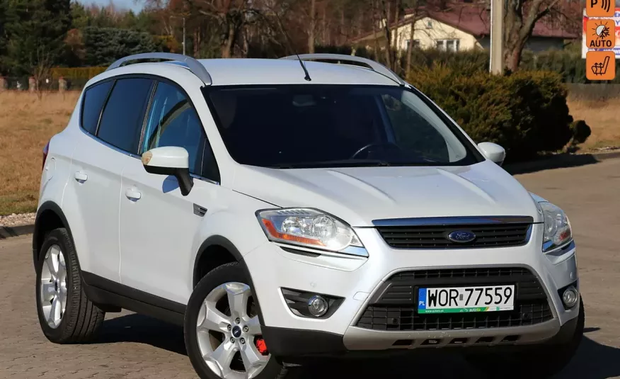 Ford Kuga Biała Perła Pół Skóry Klimatronik Podgrze.Fotele Tempomat Pdc Niemcy zdjęcie 