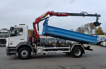 Mercedes AXOR 1829 4x2 Wywrotka 3 stronna / HDS HMF 635 Rotator