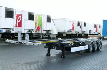 Wielton NACZEPA PODKONTENEROWA / ROZSUWANY TYŁ I PRZÓD / UNIWERSALNA / OŚ PODNOSZONA / 09.2022 R /