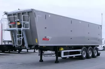 Mega BENALU / NACZEPA WYWROTKA - 56 M3 / FABRYCZNIE NOWA / KLAPO-DRZWI / NIEUŻYWANA /