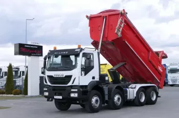 Iveco IVECO TRAKKER 450 / HI-LAND / 8X4 / WYWROTKA TYLNOZSYPOWA / HYDROKLAPA / MEILLER KIPPER / EURO 6 / 2018 R /