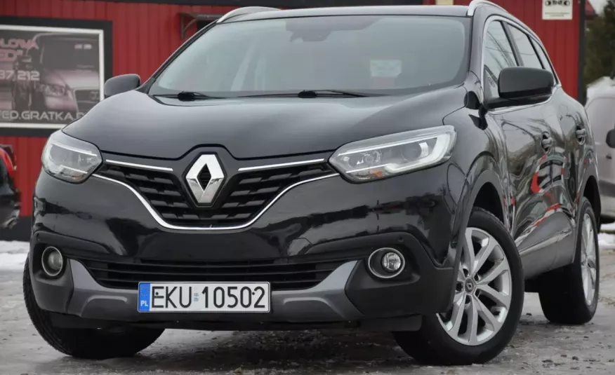 Renault Kadjar Czarny Zarejestrowany Serwis Panorama Navi Skóra LED 2xParktronik zdjęcie 