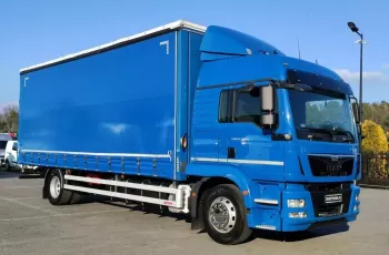 MAN TGM 18.340 E6 Firana Dach i Boki Zsuwane tył Drzwi