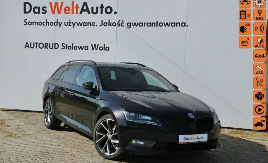 Skoda Superb 2.0TDI 190KM 4x4 DSG Sportline Panorama Canton El.Klapa Kamera FV23 zdjęcie 