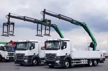 Mercedes / ANTOS / 2640 / E 6 / SKRZYNIOWY + HDS / PALFINGER PK 21001 L / WYSIĘG 13.3 M / OŚ SKRĘTNA