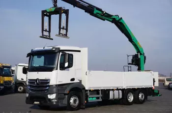 Mercedes / ANTOS / 2640 / E 6 / SKRZYNIOWY + HDS / PALFINGER PK 21001 L / WYSIĘG 13.3 M / OŚ SKRĘTNA
