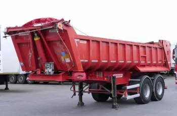 Fruehauf WYWROTKA STALOWA / 18 M3 / 2 OSIE / HYDROKLAPA / SAF /