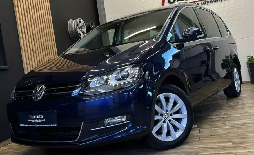 Volkswagen Sharan LIFT 2.0 TSI 200 KM skóra DSG XENON bezwypadkowy PANORAMA zdjęcie 