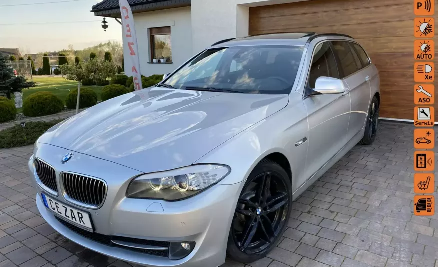 BMW 520 2.0 duża navi xenon panorama nowy rozrząd po serwisie zdjęcie 