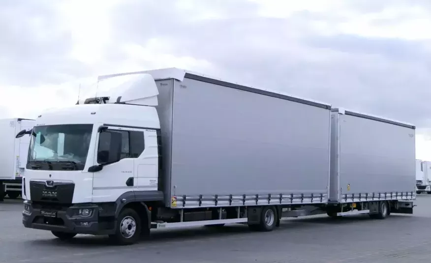 MAN TGL 12.250 / ZESTAW TANDEM PRZEJAZDOWY -120 M3 / 7.75 M + 7.75 M / REDOS / 2021 R / zdjęcie 
