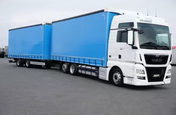 MAN TGX / 24.480 / ACC / EURO 6 / ZESTAW 120 M3 + WÓZEK MOFFET