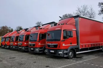 MAN TGL12.250 E6 Firana Tył Drzwi Dach Zsuwany