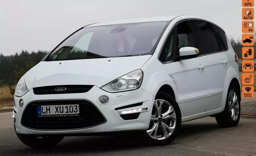 Ford S-Max Sprowadzony Zarejestrowany163KM Kamera System Pasa Wyprzedzania Full zdjęcie 