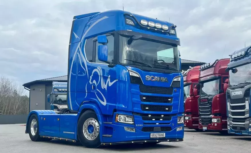 Scania S580 max opcja cała na poduszkach z Niemiec zdjęcie 