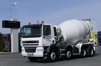DAF CF 85.410 / BETONOMIESZARKA / LIEBHERR - 9 M3 / GRUSZKA / BETONIARKA / / AUTOMAT /