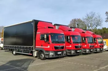 MAN TGL12.250 E6 Firana Tył Drzwi Dach Zsuwany Długi 9.40m