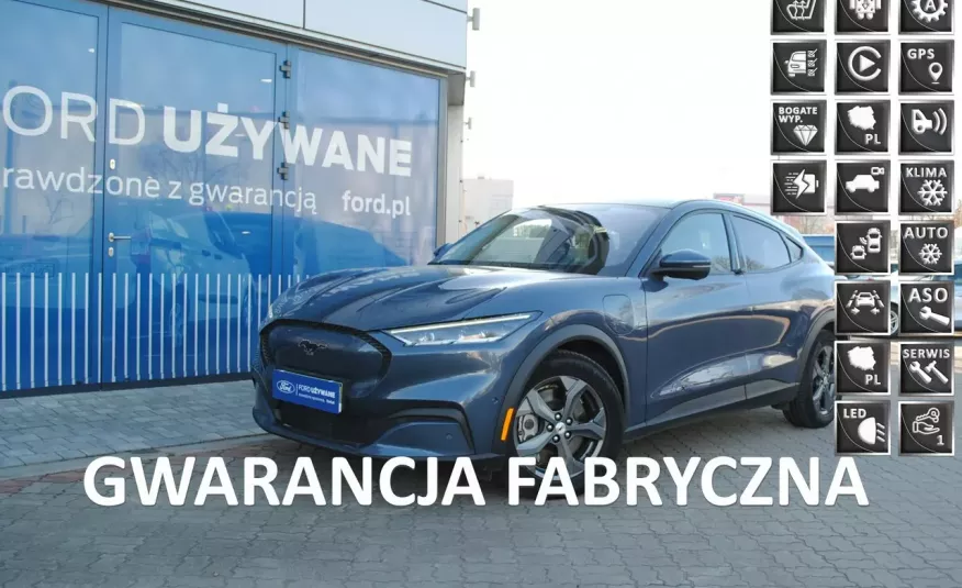 Mustang Mach-E 98 kWh 294 KM zwiększony zasięg 610 km ASO Forda Gwarancja zdjęcie 