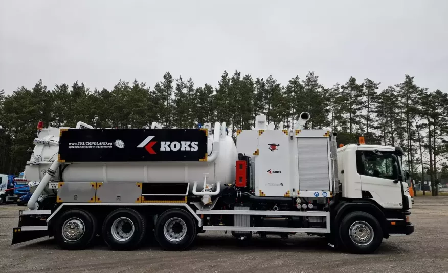 Scania KOKS MultiVac ciśnieniowy z 2 pompami ssącymi WUKO asenizacyjny separator bentonit odpady czyszczenie kanalizacja zdjęcie 4