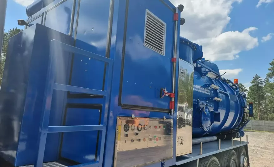 Scania V8 480 EuroVacman Ładowarka próżniowa ssąco-nadmuchowa koparka ssąca substancje sypkie odkurzacz WUKO Saugbagger zdjęcie 6