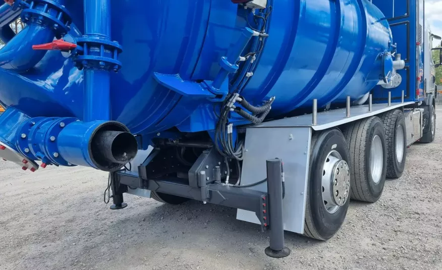Scania V8 480 EuroVacman Ładowarka próżniowa ssąco-nadmuchowa koparka ssąca substancje sypkie odkurzacz WUKO Saugbagger zdjęcie 9