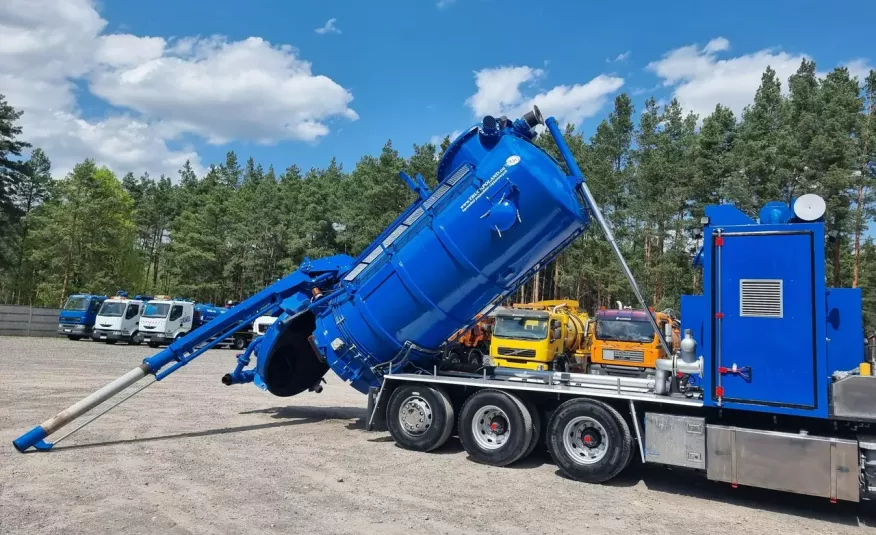 Scania V8 480 EuroVacman Ładowarka próżniowa ssąco-nadmuchowa koparka ssąca substancje sypkie odkurzacz WUKO Saugbagger zdjęcie 14