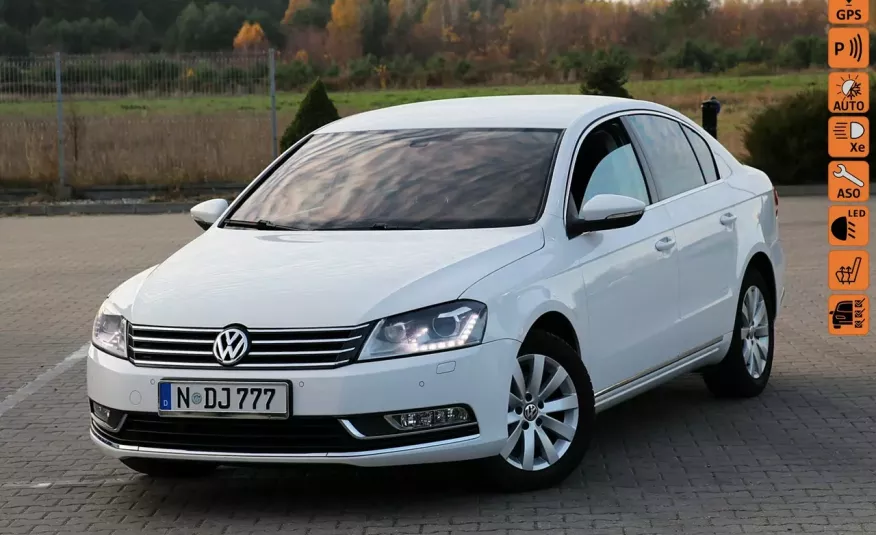 Volkswagen Passat Ledy Bi-Xenon Navi Podgrze.Przednia Szyba Tempomat Pdc Serwis Niemcy zdjęcie 