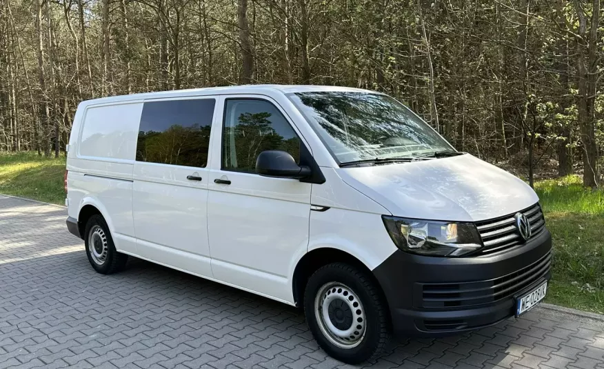 Volkswagen Transporter T6 2.0 TDi 102KM LONG / brygadówka / 6 osób / Salon PL I-właściciel zdjęcie 