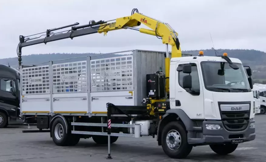 DAF LF 250 / 4X2 / SKRZYNIOWY - 5.9 M + HDS HYVA HB 150X / PILOT / ROTATOR / EURO 6 / zdjęcie 